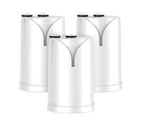 GLACIER FRESH On Tap HF Water Filter Cartridge (3-Pack, 600L) - Compatible with BRITA® On Tap System, Reduces Fine Microparticles, Metals, Chlorine,PFOS, PFAS & Taste-Impairing Substances