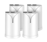 GLACIER FRESH On Tap HF Water Filter Cartridge (4-Pack, 600L) - Compatible with BRITA® On Tap System, Reduces Fine Microparticles, Metals, Chlorine,PFOS, PFAS & Taste-Impairing Substances