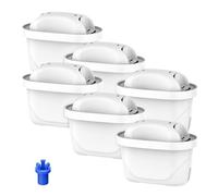 GLACIER FRESH Water Filter Cartridges, Compatible with Brita® Maxtr Plus, Maxtra Pro® All-in-1 Water Filter, Brita® Mavea® Maxtr Style®, Marella®, Elemaris®, Reduce PFOA/PFOS, 6 Pack