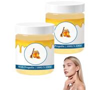 Glacier Glow Cream Psoriasis, Natural Scalp Moisturiser, Psoriasis Cream that Works, Glacier Glow Eczema Cream, with Propolis, for Soft & Soothed Scalp and Skin, for All Skin Types (2PCS)