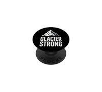 Glacier Hiker Adventure Ice Explorer Chasing Frozen Mountain PopSockets Adhesive PopGrip