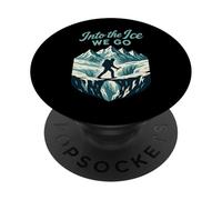 Glacier Hiker Adventure Ice Explorer Chasing Frozen Mountain PopSockets Adhesive PopGrip