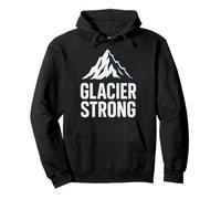 Glacier Hiker Adventure Ice Explorer Chasing Frozen Mountain Pullover Hoodie