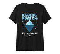 Glacier Iceberg Minimalist Arctic Nature Gift Premium T-Shirt