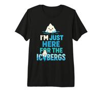 Glacier Iceberg Minimalist Arctic Nature Gift Premium T-Shirt