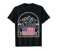 Glacier Montana Bold Outline Travel Souvenir T-Shirt