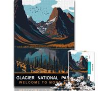 Glacier National Park Adult Jigsaws 1000 Pieces Difficult,Family Game Stress Reliever Difficult Challenge Great Gifts And Toys 50x75cm