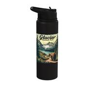 Glacier National Park Bear Mountain Trail Stainless Steel Insulated Water Bottle