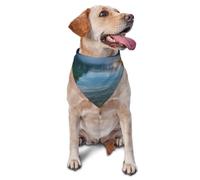 Glacier National Park Dog Bandana Pet Scarf Accessories for Small Medium Dogs Cats Photo Prop, Triangle Pet Bandanas Adjustable Puppy Bib Washable Dog Kerchief Puppy Neckerchief