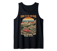Glacier National Park Going to The Sun Road Bus Tank Top