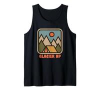 Glacier National Park in Canada Nature Tent Camping Vacation Tank Top