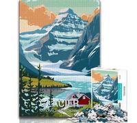 Glacier National Park Jigsaw Puzzles for Adults 1000 Pieces,Challenging Game And Family Play for Is Ideal As A Gift for The Whole Family 38x26cm