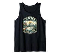 Glacier National Park Montana Elk Mountain Sunset Design Tank Top