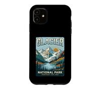 Glacier National Park Montana Est 1910 Vintage Mountain Art Case for iPhone 11