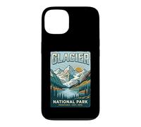 Glacier National Park Montana Est 1910 Vintage Mountain Art Case for iPhone 13