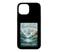 Glacier National Park Montana Est 1910 Vintage Mountain Art Case for iPhone 15