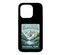 Glacier National Park Montana Est 1910 Vintage Mountain Art Case for iPhone 15 Pro