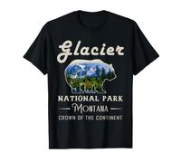 Glacier National Park Montana Moose Hiking Camping Souvenir T-Shirt