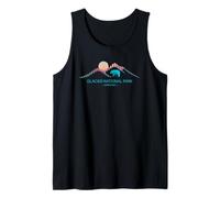 Glacier National Park Montana USA Abstract Bear Mountains Tank Top