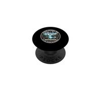 Glacier National Park Montana USA Explore Wilderness Emblem PopSockets Adhesive PopGrip