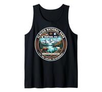 Glacier National Park Montana USA Explore Wilderness Emblem Tank Top