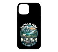 Glacier National Park Montana Vintage Emblem Mountain Goat Case for iPhone 15