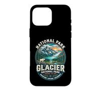 Glacier National Park Montana Vintage Emblem Mountain Goat Case for iPhone 16 Pro Max