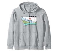 Glacier National Park Montana Zip Hoodie