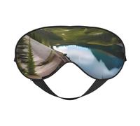 Glacier National Park Print Breathable Full-Cover Eye Mask Stylish Adjustable Nap Night Restful Environment