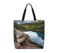 Glacier National Park Print Eco-Friendly Lightweight Tote Crossbody Fashionable Handbag Reusable Travel Work