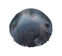 Glacier National Park -Print Extra Large Waterproof Shower Cap-Double Layer Protection For Long/Curly Hair - Reusable & Travel Friendly.