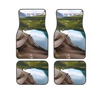 Glacier National Park Print Vehicle Accessories Foot Mat Set 4 Pieces Floor Mats Protection Vans Sedans Trucks