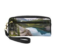 Glacier National Park Small Cosmetic Bag,Portable Cute Travel Makeup Bag for Women Makeup Brush Organizer Pouch