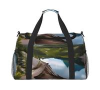 Glacier National Park Travel Bag, Weekender Bags For Women Men For Outdoor Adventures, Ideal For Camping And Hiking, Black, One Size