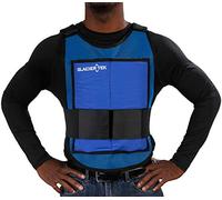 Glacier Tek Classic Cool Vest with Set of 8 Nontoxic Cooling Packs, Blue, One size