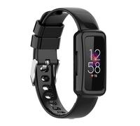 Glacier Transparent Silicone TPU Strap for Inspire 3: A Perfect Combination of and Men's Wrist Watch (Black, One Size)