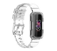 Glacier Transparent Silicone TPU Strap for Inspire 3: A Perfect Combination of and Men's Wrist Watch (White, One Size)