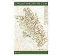 Glacier & Waterton Lakes National Parks, Tubed: Wall Maps U.S. (National Geographic Reference Map)