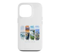Glaciers, Waterfalls and Puffins Vacation Iceland Case for iPhone 13 Pro