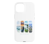 Glaciers, Waterfalls and Puffins Vacation Iceland Case for iPhone 15