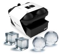 glacio Ball Ice Cube Tray and Big Ice Cube Molds for Whiskey, Slow-Melting, 100% Silicone, No-Plastic, Easy Release, Ideal for Gifting and Elevating Cocktails