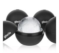 glacio Large Silicone Ice Sphere Mould - Round Ice Cube Mould - Makes 2.5 Inch Ice Balls - 4 Pack