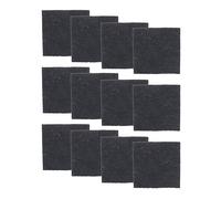 Glad Charcoal Filters Bins-Odor Absorbing Carbon Replacement Pads for Kitchen Composting Bucket, 2 Year Supply, 2.56-inch Squares, Black, 12 Count