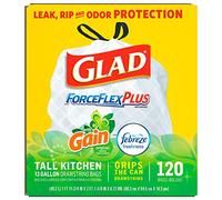 Glad Forceflex Gain Müllbeutel, 120 Stück