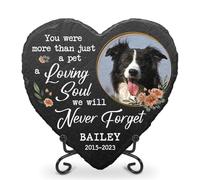 Glad Gua a Loving Soul We Will Never Forget Personalized Dog Memorial Stone, Cemetery Decorations for Grave, Pet Loss Gifts, Cat Memorial Gifts, Dog Memorial Gifts for Loss of Dog