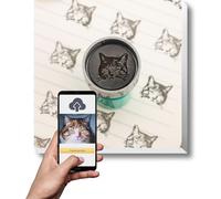 Glad Gua Custom Pet Portrait Stamp - Custom Pet Face Stamp Create Unique and Adorable Impressions of Your Beloved Furry Friend Ideal for Pet Owners and Animal Lovers
