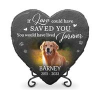 Glad Gua If Love Could Have Saved You Personalized Dog Memorial Stone, Pet Memorial Gifts, Cemetery Decorations for Grave, Pet Loss Gifts, Cat Memorial Gifts, Dog Memorial Gifts for Loss of Dog