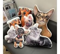 Glad Gua My Beloved Fur Baby, Personalized Photo Pet Pillow - Custom Dog & Cat Mom Pillow Gifts