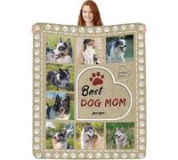 Glad Gua Personalised Pet Memorial Throw Blanket, Loss of Dog Sympathy Gift, Custom Photo Remembrance Present, for Pet Bereavement, Cat & Dog Memory Blankets Remember Dead Pets