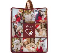 Glad Gua Personalised Pet Memorial Throw Blanket, Loss of Dog Sympathy Gift, Custom Photo Remembrance Present, for Pet Bereavement, Cat & Dog Memory Blankets Remember Dead Pets